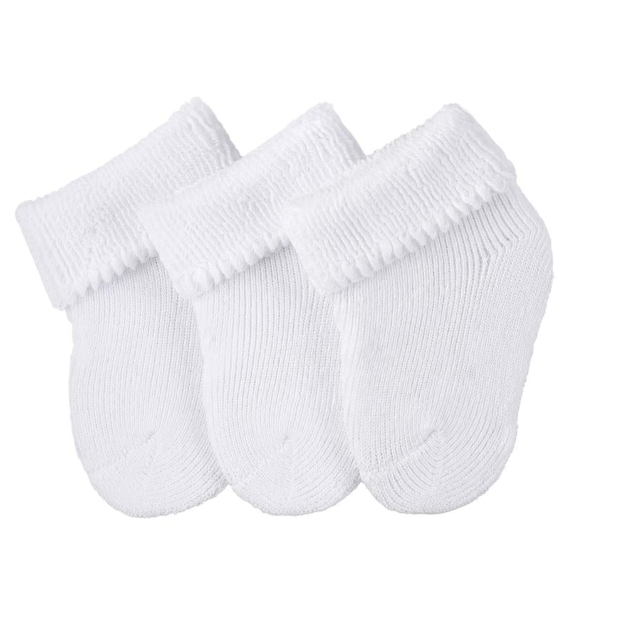 Sterntaler Ponožky pro novorozence 3 páry bílé