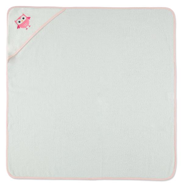 HÜTTE & CO Ręcznik kapielowy Sowa 100 x 100 cm, kolor biały