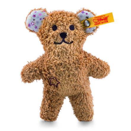 Steiff Mini Knisper-Teddybeer met Rammelaar , 11 cm