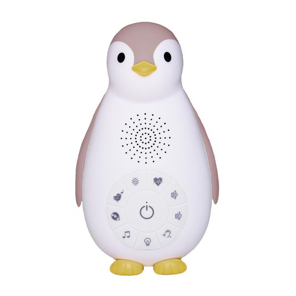 ZAZU ZOE -De pinguïn Bluetooth Music Box met Night Light lichtroze