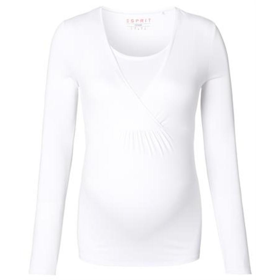 ESPRIT Bluzka z długim rękawem dla kobiet w ciąży white 