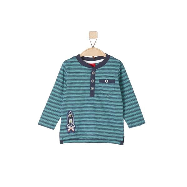 s.Oliver Långärmad tröja turquoise stripes