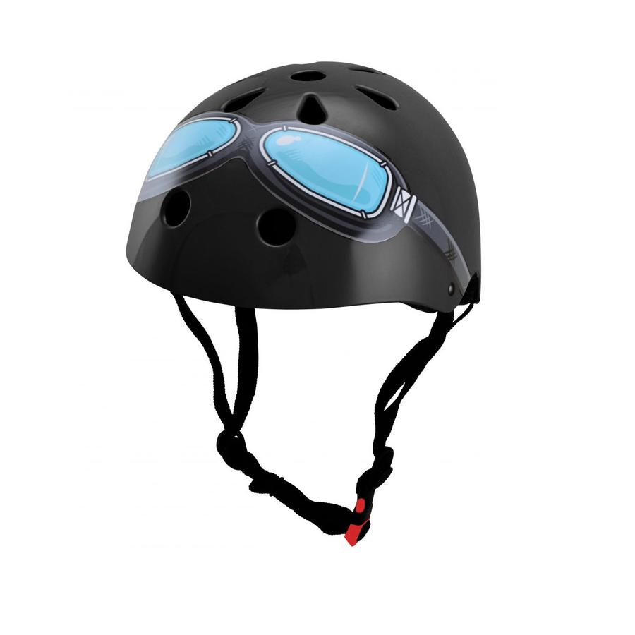 kiddimoto® Helm Design Black Google, Gr. M