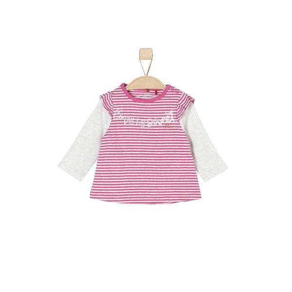 s.Oliver Girls Longsleeve pink stripes