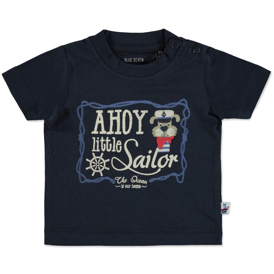 BLUE SEVEN T-shirt Ahoy little Sailor mörkblå