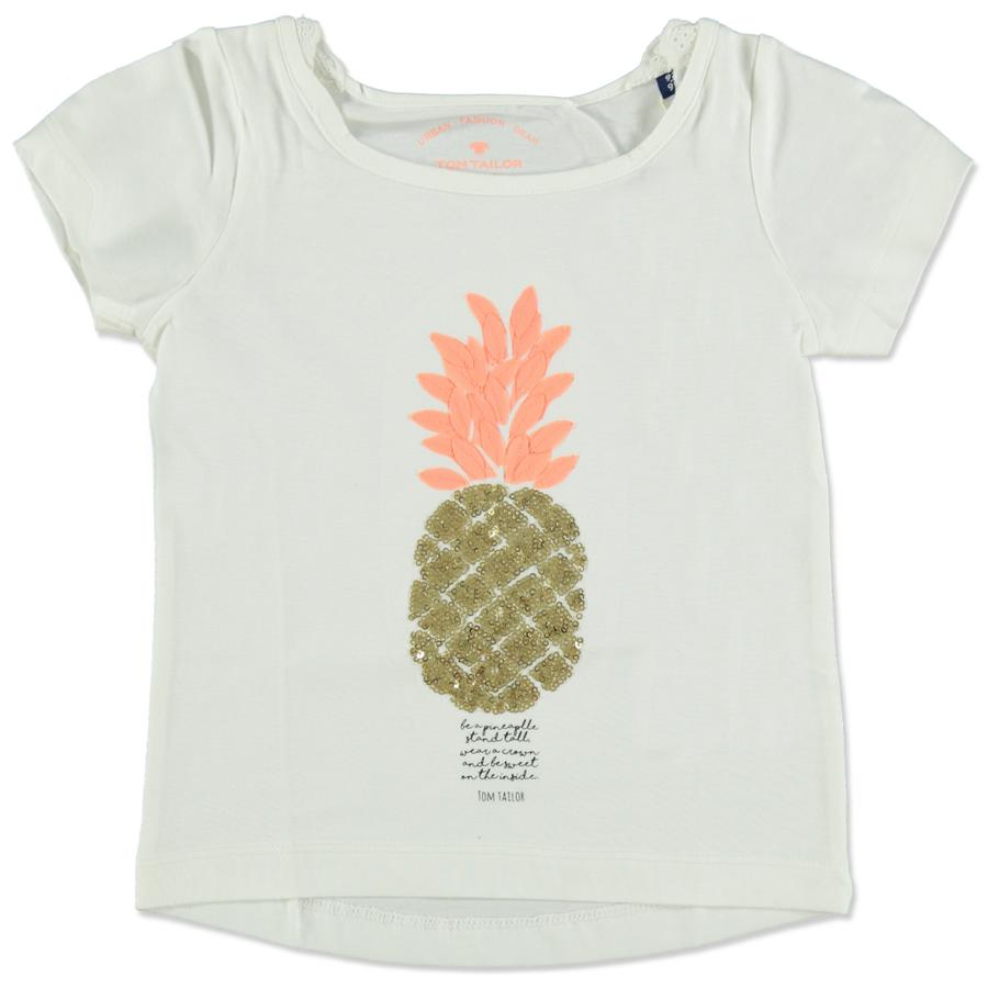 TOM TAILOR Girl s T-Shirt Pinappel wit