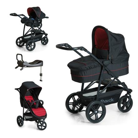 poussette trio avec base isofix