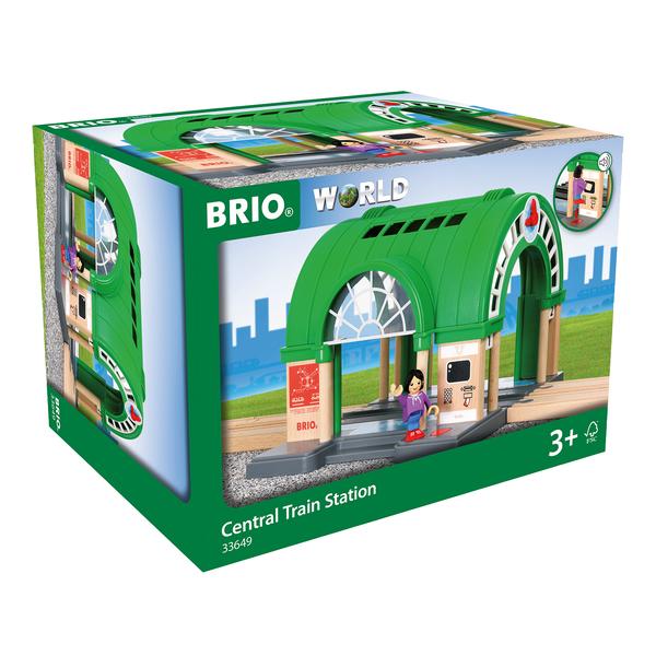 BRIO® WORLD Duży dworzec główny z automatem biletowym