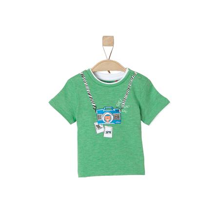 s.Oliver Boys T-Shirt verde mélange
