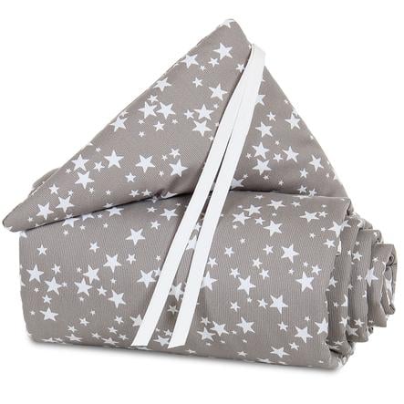 Babybay Nestchen Pique Maxi Taupe Sterne Weiss 168 X 24 Cm