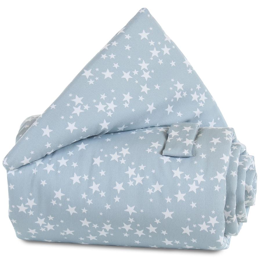babybay Ochraniacz do łóżeczka Blue Stars white 