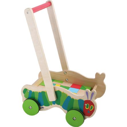 small foot design® Chariot de marche enfant chenille bois