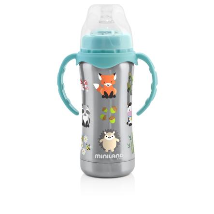 Miniland Thermos Bebe Anses Thermobaby Inox Argente 180 Ml Roseoubleu Fr