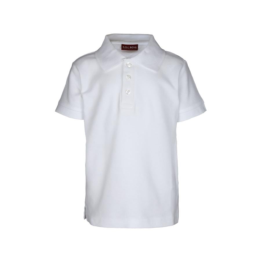 GOL 1/2-Arm-Pique-Poloshirt Regularfit hvit 