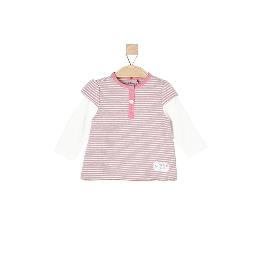 s. Olive r Girls Langærmet skjorte pink stripes 