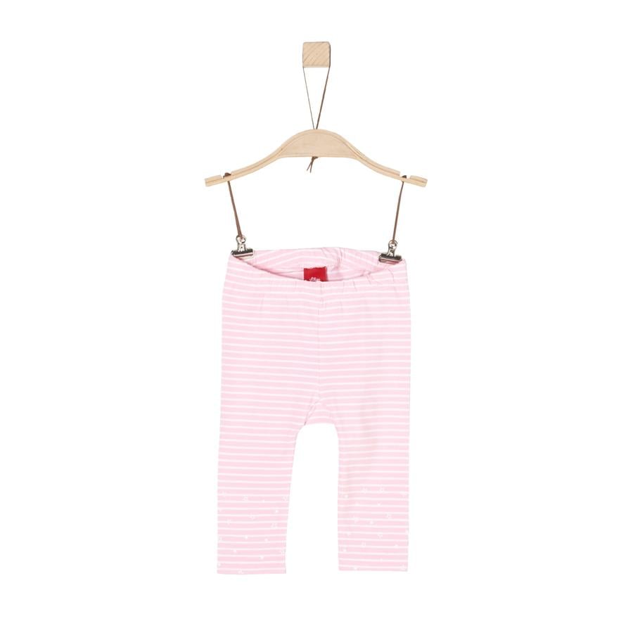 s.Oliver Girls Leggings light pink stripes