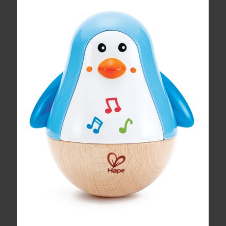 Hape Jouet Musical Pingouin Culbuto E0331 Roseoubleu Fr