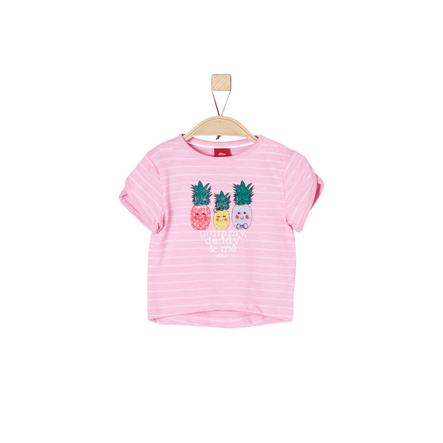 s.Oliver Girls T-Shirt purple/pink stripes
