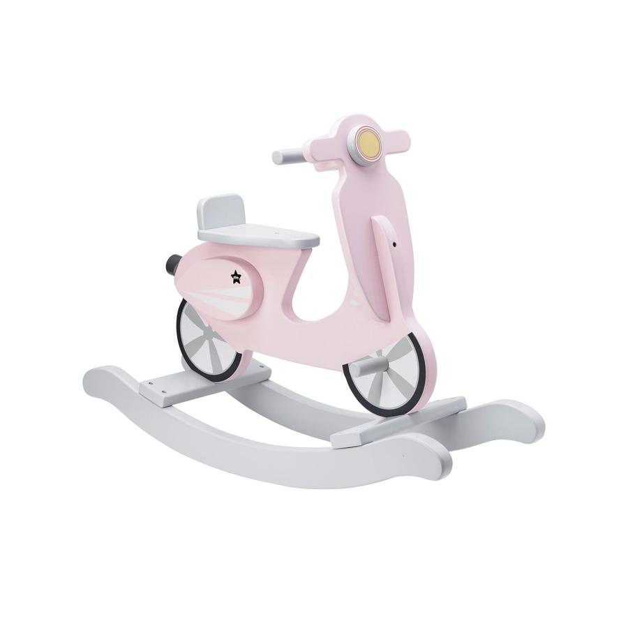 Kids Concept® Schaukel-Scooter, rosa/weiß 