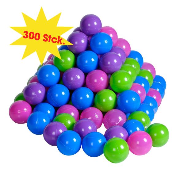 knorr® leketøy ballsett 300 stk, myk farge