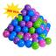 knorr® toys - Ballenbak ballen - 300 stuks, softcolor