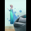 RoomMates® Wandsticker Disney´s Frozen - Elsa, glitzernd