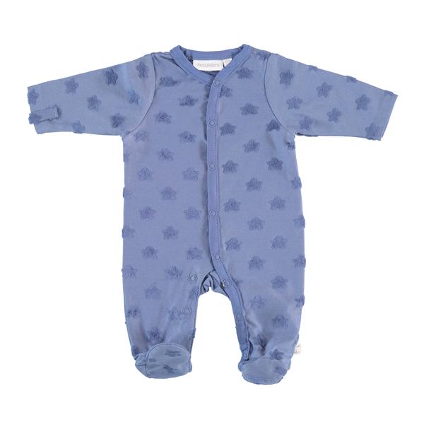 noukie Boys 's pyjama's 1-delige blauwe sterren 