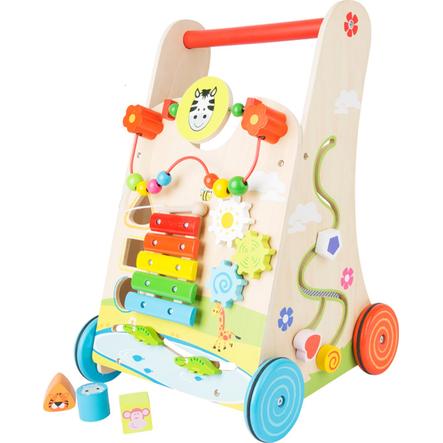 Small Foot Chariot Enfant Roulettes Pre En Fleurs Bois Roseoubleu Fr