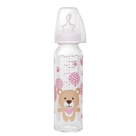 Nip Biberon Avec Tetine Rose Taille 1 250ml Fille 250ml Pour Lait Ours En Verre Silicone Roseoubleu Fr