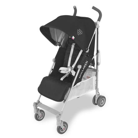 poussette canne quest sport black silver maclaren