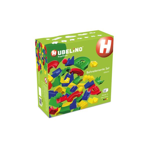 HUBELINO® Circuito para bola de elementos de vía  55 piezas
