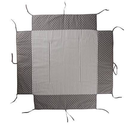 Geuther Materassino con paracolpi per box 97 x 97 cm pois grigio
