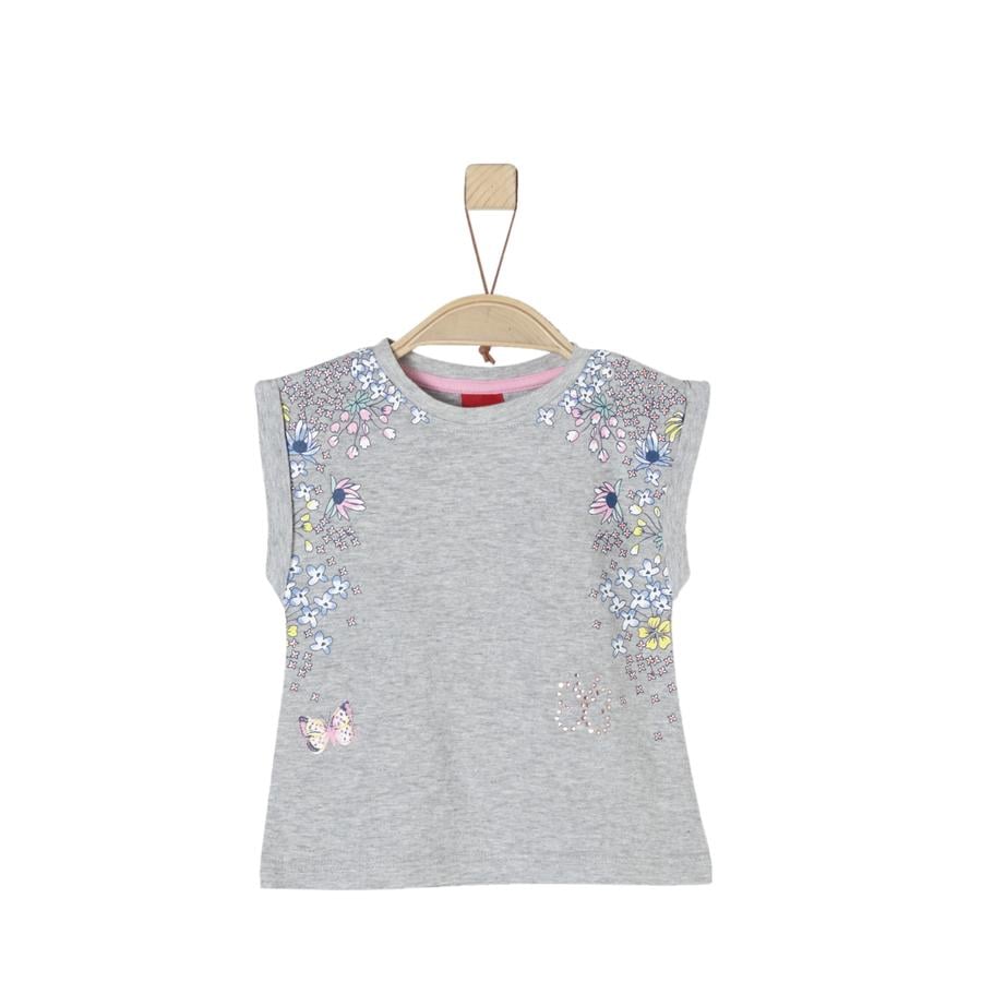 s.Oliver T-skjorte for jenter lys grå melange