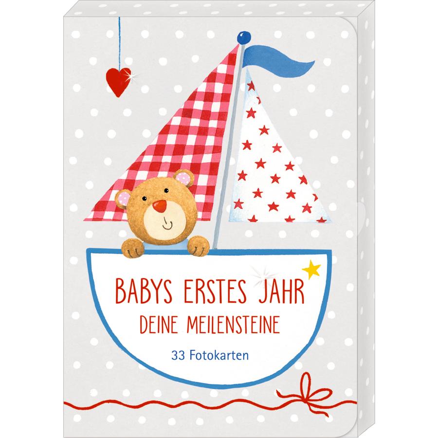 SPIEGELBURG COPPENRATH Fotokarten-Box Babys erstes Jahr Meilensteine
 BabyGlück