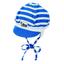 Sterntaler Chlapecká balónová čepice dres pruhy křišťálově modrá