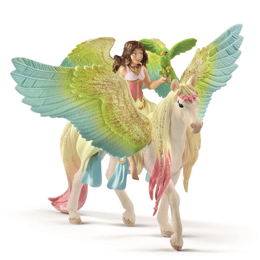 Schleich Sura mit glinsterende Pegasus 70566


