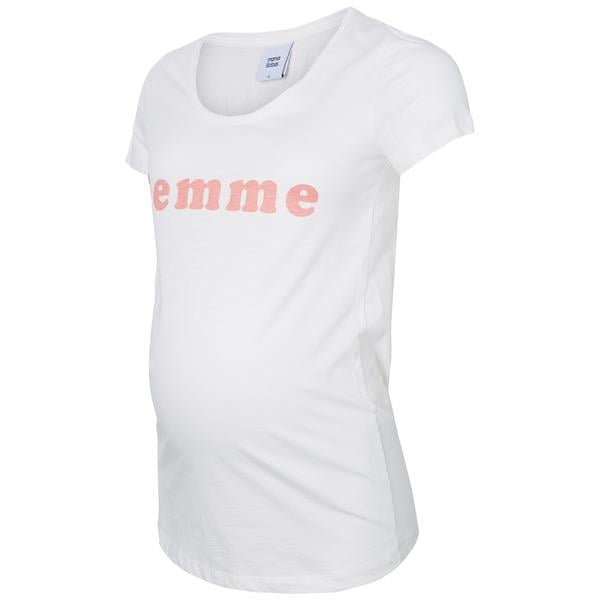 Těhotenská košile mama licious MLFEMME B right  White /Straberry Ice