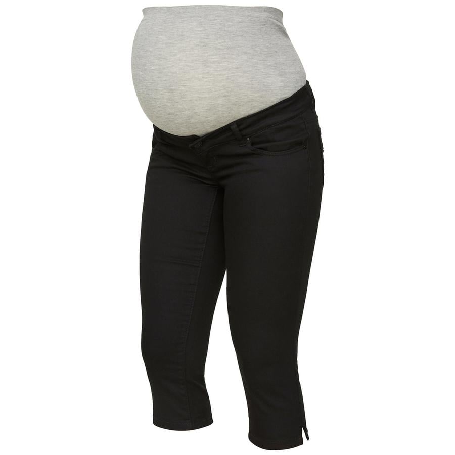 Mama Licious Capri 3/4 Jeans MLJULIANE black denim 