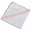 Be Be 's Collection Badehåndklæde med hætte Lille Prinsesse rosa 80 x 80 cm