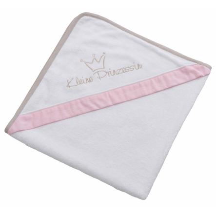 Be Be 's Collection Handdoek Kleine Prinses roze 100 x 100 cm