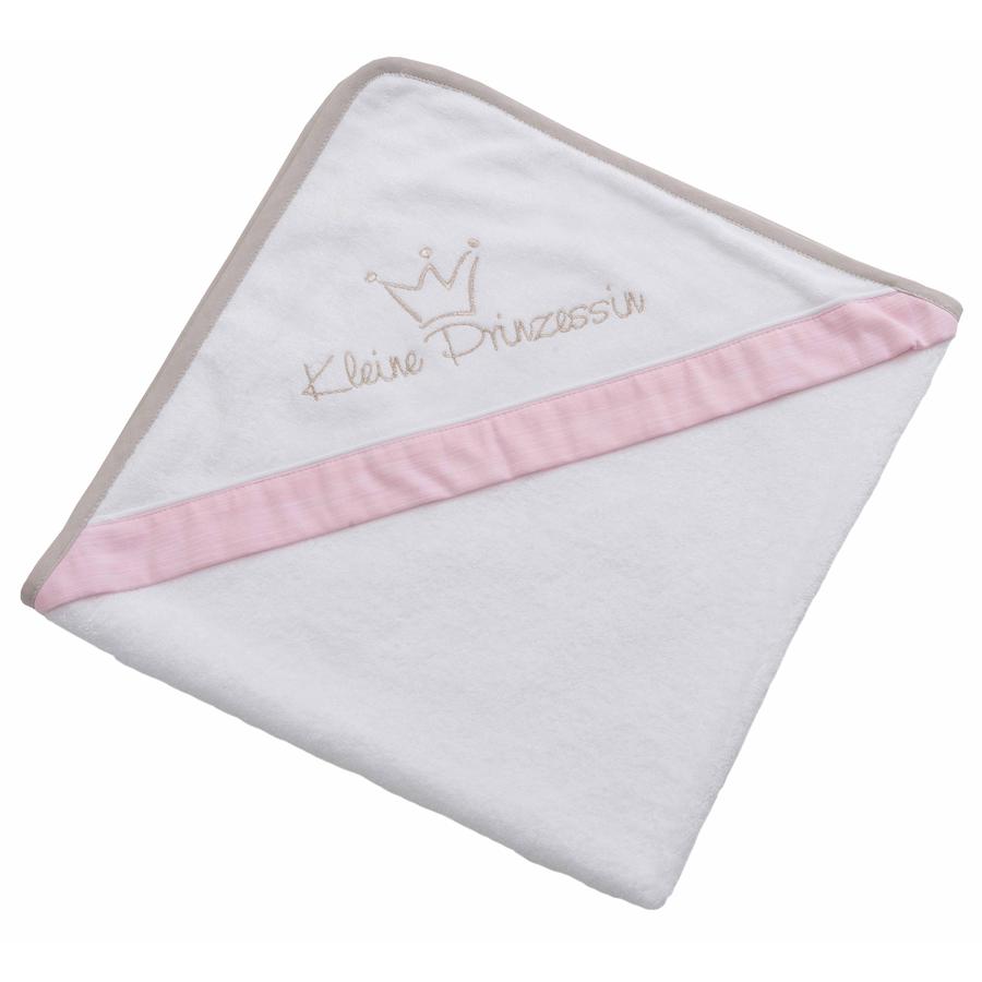 Be Be 's Collection Ręcznik z kapturem Little Princess Pink 100 x 100 cm