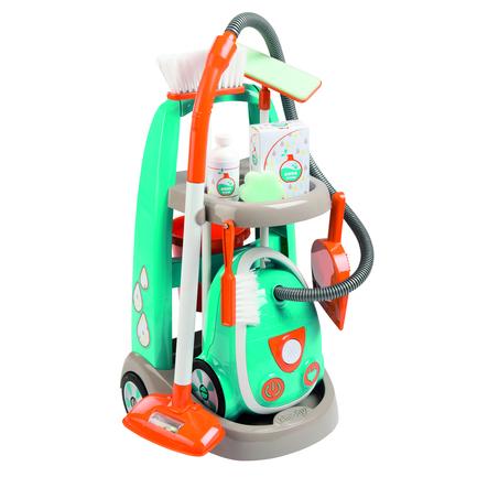 Smoby Chariot De Nettoyage Enfant Aspirateur Bleu Orange Roseoubleu Fr