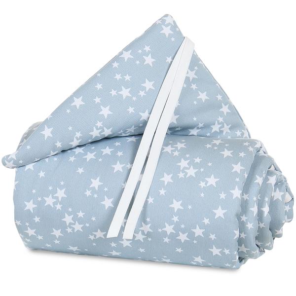 Babybay Sengerand mini/midi azurblå Stjerner hvid
