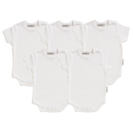 Jacky Body Bebe Manche 1 4 Blanc Lot De 5 Roseoubleu Fr