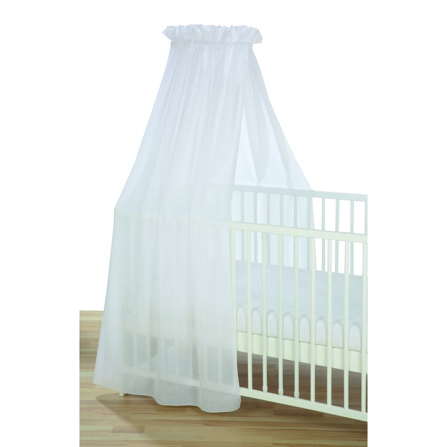 Alvi® Ciel de lit enfant voile blanc 160x250 cm