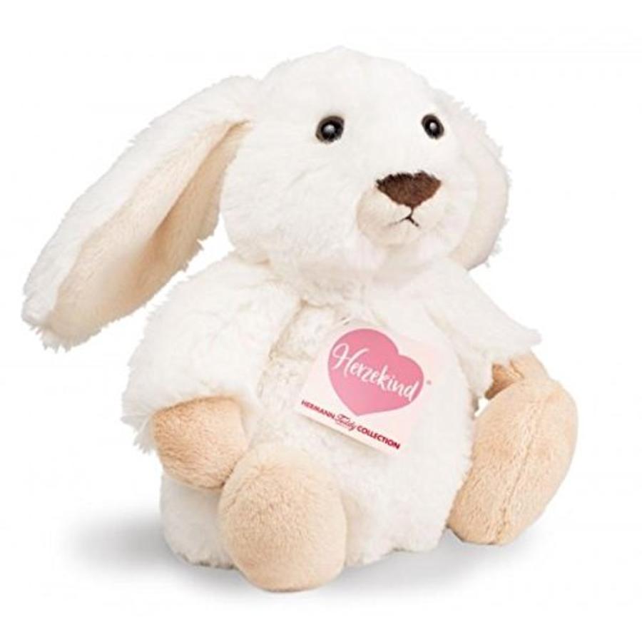 HERMANN® Teddy Hjertebarn - Hare Poppi hvid, 15 cm
