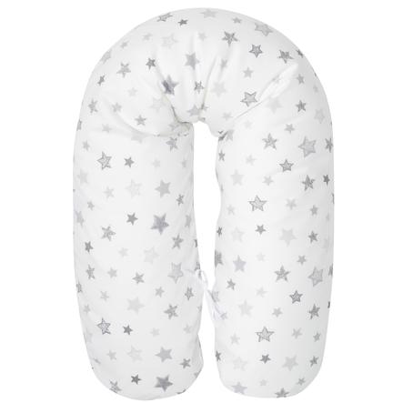Alvi polštář na kojení s povlakem Hvězdy stříbrošedý Exklusiv