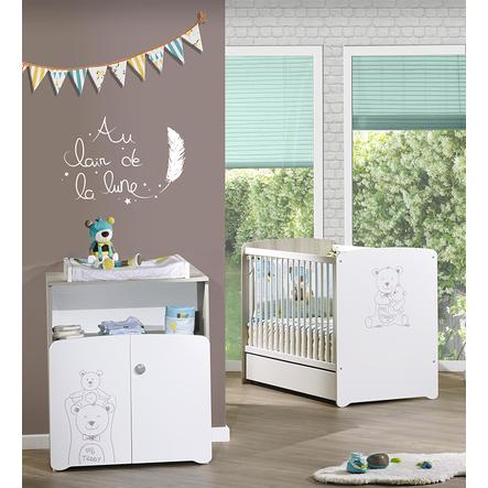 Baby Price Chambre Bebe Duo Lit Commode 2 Portes Teddy Roseoubleu Fr