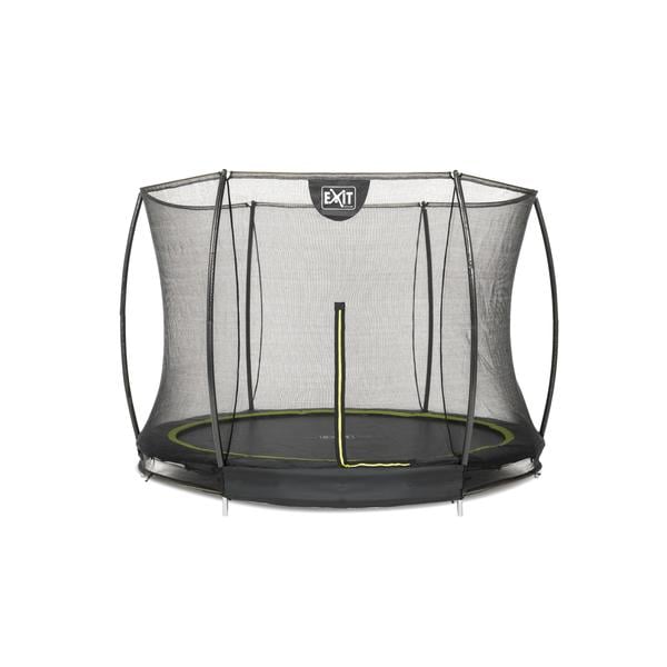 EXIT Silhouette inground trampoline ø305cm met veiligheidsnet - zwart
