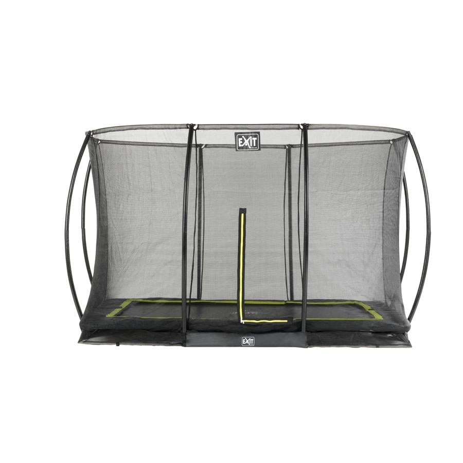 EXIT floor trampolino silhouette rettangolare 244x366 cm con rete di sicurezza - schwa rz